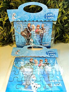 Quebra cabeça personalizado em MDF 16 peças