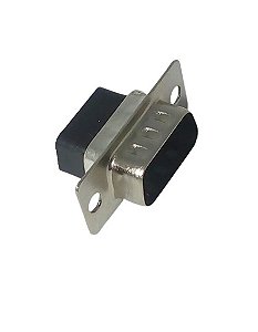 Alojamento para conectores DB 9 vias