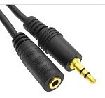 Cabo extensor P2 macho x P2 femea 1,50m dourado