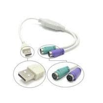 Cabo adaptador USB A macho x 02 saídas PSII 0,27 mts