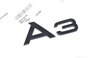 Emblema Audi A3 Traseiro Original Black