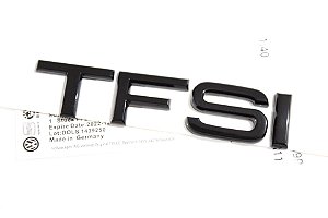 Emblema TFSI / FSI Audi Original Preto