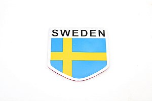 Emblema Bandeira Suécia Sweden Volvo Xc40 C30 Xc60 V40 V90 S