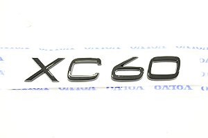 Emblema Volvo Xc60 X60 C60 Sweden R Design Preto Cromado