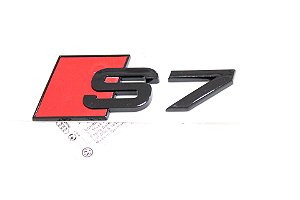 Emblema Audi A7 S7 3.0t 4.0t Tampa Traseira Original Preto