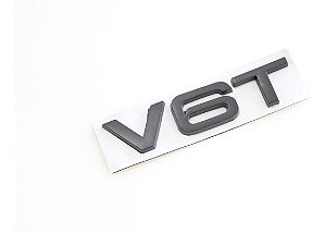 Emblema Audi V6t R8 S5 Rs5 3.0t Rs4 S4 Rs6 S6 Original Preto
