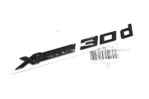 Emblemas Laterais Bmw Xdrive 30d X1 X3 X4 X5 X6 Preto