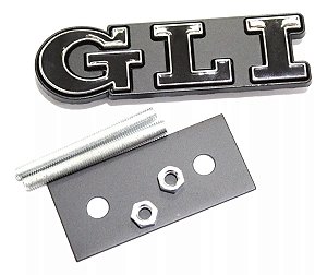 Emblema Grade Volkswagen Gli Passat Jetta Up Polo Nivus Golf Preto