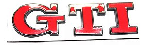 Emblema Volkswagen Gti Polo Gol Golf Mk5 Mk6 Mk7 Preto Vermelho