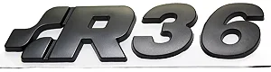 Emblema Volkswagen R36 Passat Rline Preto Original