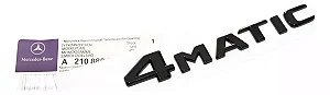 Emblema Mercedes Benz 4matic Gls C320 C250 C200 Preto Original