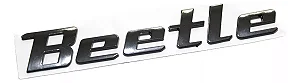 Emblema Volkswagen Novo Fusca Beetle Turbo Rline Traseiro Preto