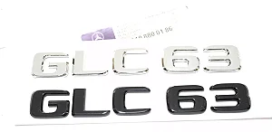 Emblema Glc63 C63 Mercedes Benz Original Mb Cromado Preto