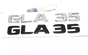 Emblema Gla35 A35 Mercedes Benz Original Mb Cromado Preto