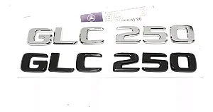 Emblema Glc250 C250 Mercedes Benz Original Mb Cromado Preto