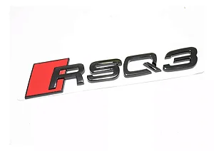 Emblema Audi Rsq3 Tampa Traseira Quattro Preto Original