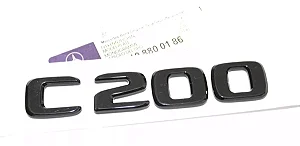 Emblema C200 Mercedes Benz Preto Original