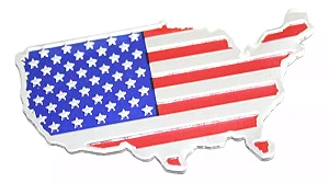Emblema Bandeira Usa Gm Corvette Dodge Camaro Ford Mustang