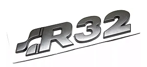 Emblema Volkswagen R32 Golf Original Rline Preto