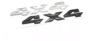 Emblema 4x4 Dodge Ram 2500 Cromado Preto 21 X 3cm Original