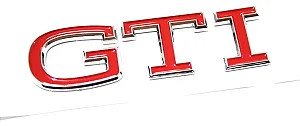 Emblema Volkswagen Gti Golf Mk8 Polo Vermelho