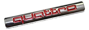 Emblema Audi Quattro Original Q5 Q3 Q7 S3 S4 Tts A5 A3 A4 A1