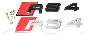 Emblema Audi Rs4 Tampa Traseira Sedan Avant Preto Original 8W9853740