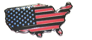 Emblema Bandeira Usa Gm Ford Mustang Corvette Dodge Camaro