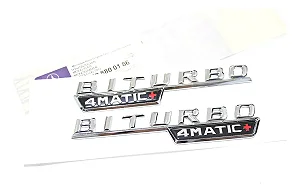 Emblema Mercedes Biturbo 4matic+ Gla45 A45 Cla45 C43 A43 Amg