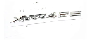 Emblemas Traseiro Bmw Xdrive 45e X1 X3 X4 X5 X6 Original Cromado