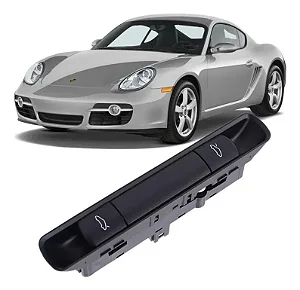 Botao Abertura Capo Tampa Malas Porsche Boxster Cayman 911 Preto