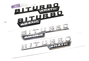 Emblema Mercedes Biturbo 4matic Gla45 A45 Cla45 C43 A43 Amg