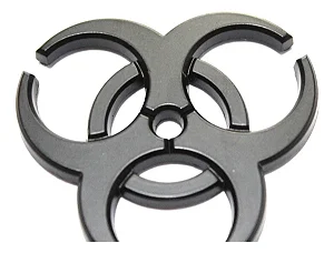Emblema Biohazard Biológico Traseira Carro Sport Tuning