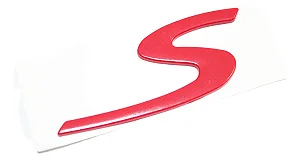 Emblema Porsche S Original Cayenne Boxster Cayman Turbo Vermelho