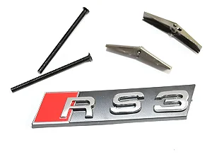 Emblema Da Grade Audi Rs3 A3 Sportback Sedan Cromado
