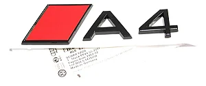 Emblema Audi Novo A4 Tampa Traseira Original Preto