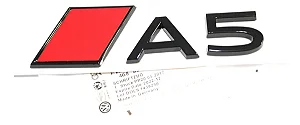 Emblema Audi Novo A5 Tampa Traseira Original Preto