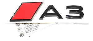 Emblema Audi Novo A3 Tampa Traseira Original Preto