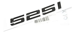 Emblema Tampa Traseira Bmw 525i Porta Malas Motorsport Preto