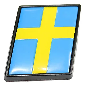 Emblema R Design Volvo Xc60 Xc40 C30 V40 Xc90 V90 S60 Sweden Preto