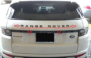 Emblema Range Rover Traseiro