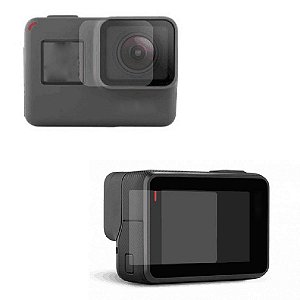 PELICULA PARA LENTE E LCD DA GOPRO HERO 5 6 BLACK - LENS FILM - LPGPL51