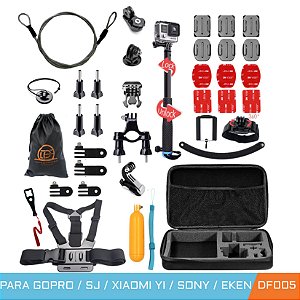 Kit Moto adesivo capacete motovlog Gopro Hero 7 6 5 4 Black