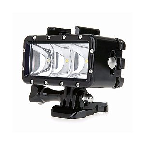 Iluminador Luz Led Gopro Mergulho Flash Sj4000 Prova Da Água