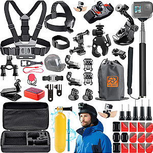KIT ACESSÓRIOS PARA GOPRO XIAOMI YI SJCAM EKEN ACTION CAM - DF10M