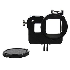 ARMACAO DE ALUMINIO COM LENTE UV PARA GOPRO HERO 5 E 6 - ALUMINIUM FRAME- LPGAR52