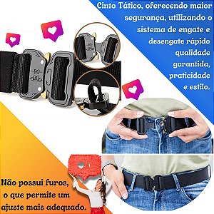 Kit Pochete Porta Celular Bolsa Tatico + Cinto Engate Rapido