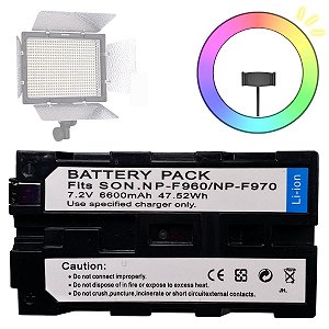 Bateria NP-F960 NP-F970 Para Iluminadores De Led