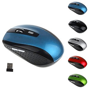 Mouse Sem Fio Wireless 2.4ghz Usb Notebook Pc Alcance 10m