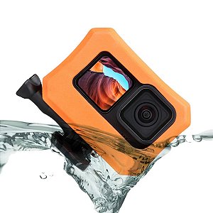 Capa Protetora Flutuante Laranja Para Gopro Hero 10 11 Black